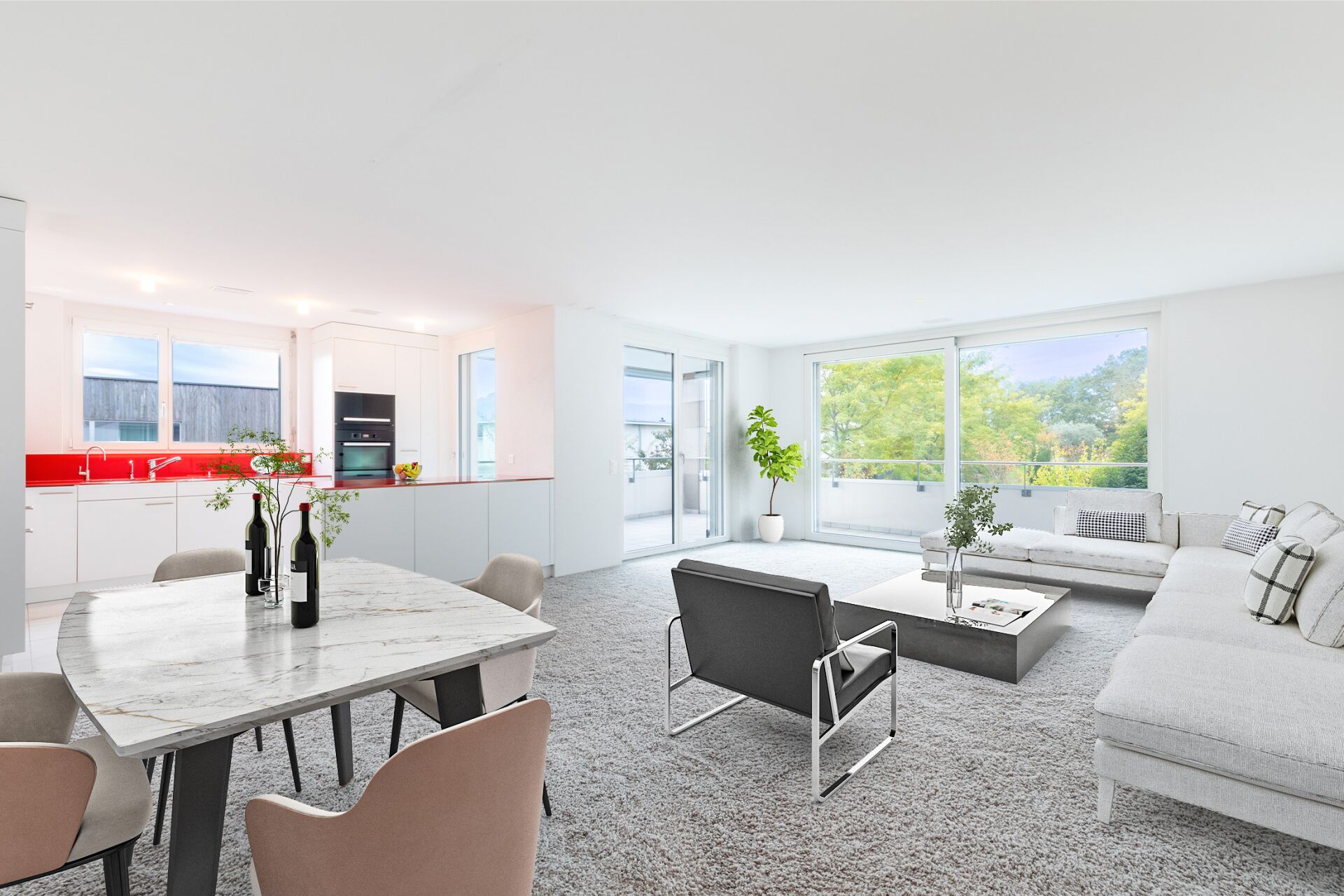 Geräumiges Wohn- und Esszimmer