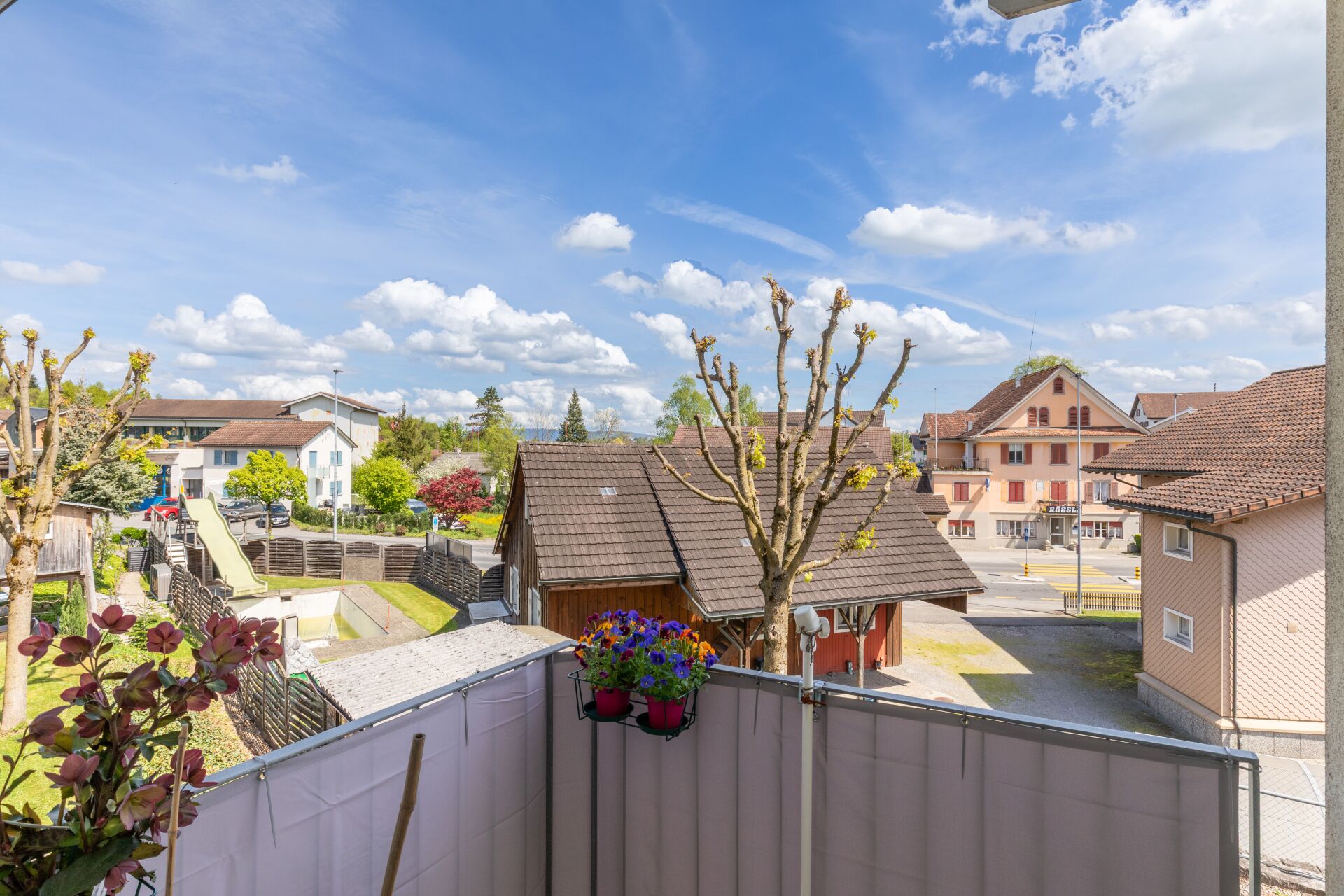 Aussicht vom kleinen Balkon